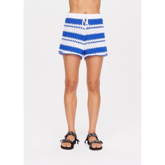 The Upside Haven Malik Crochet Short in Stripe - Picture 3 of 6